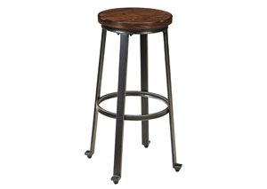 Challiman Rustic Brown Tall Stool (Set of 2)