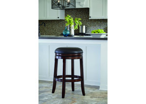 Tall Upholstered Swivel Stool (Set of 2)