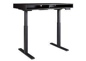 Laney Black Adjustable Height Desk