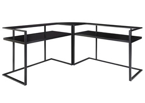 Laney Black Home Office Corner Desk