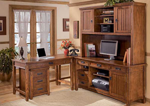 Cross Island 5-Piece L-Shape Desk Unit