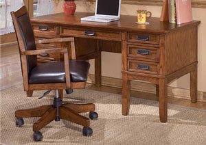 Cross Island Leg Desk w/Storage