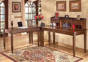 Hamlyn L-Shaped Desk w/Hutch