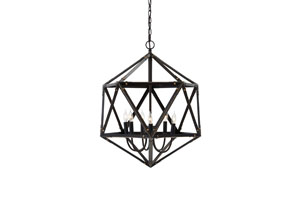 Bronze Finish Metal Pendant Light