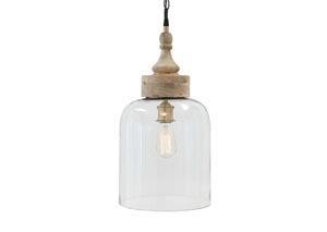 Faiz Transparent Glass Pendant Light