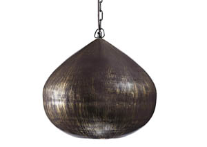 Aminali Antique Brass Finish Metal Pendant Light