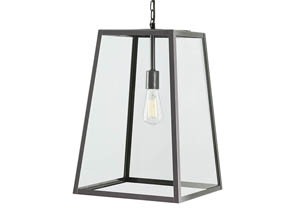 Danyale Clear/Black Glass Pendant Light