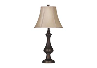 Nidra Matte Brown Metal Table Lamp (Set of 2)