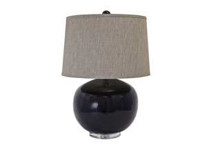 Black Poly Table Lamp