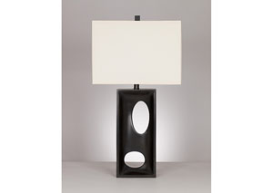 Maxine Black Poly Table Lamp (Set of 2)