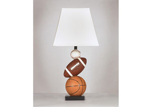 Brown/Orange Nyx Poly Table Lamp