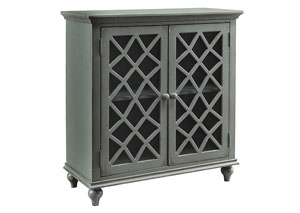 Mirimyn Antique Gray 2 Door Accent Cabinet